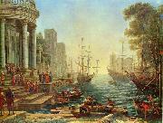 Claude Lorrain, Seaport with the Embarkation of Saint Ursula